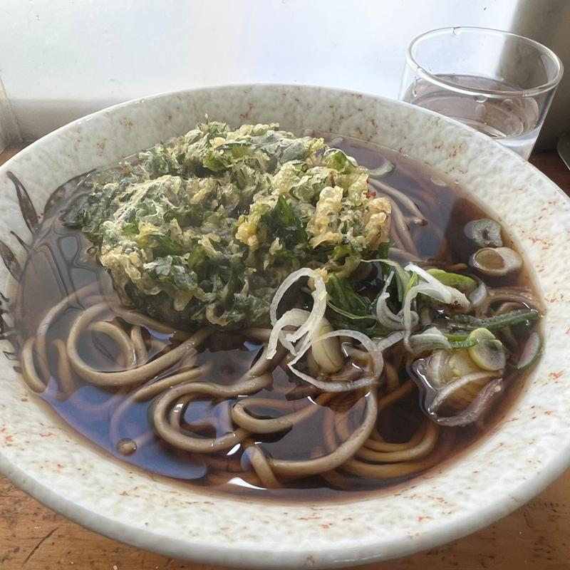 春菊天そば(立喰いそば 山田製麺所 本店)