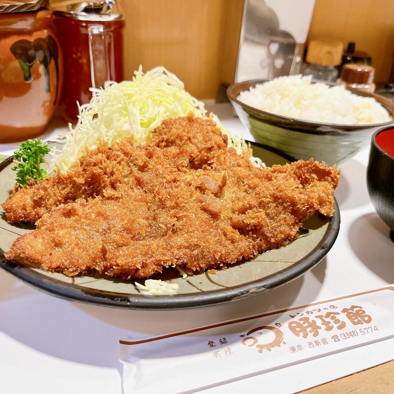 紙かつ定食(豚珍館 （とんちんかん）)