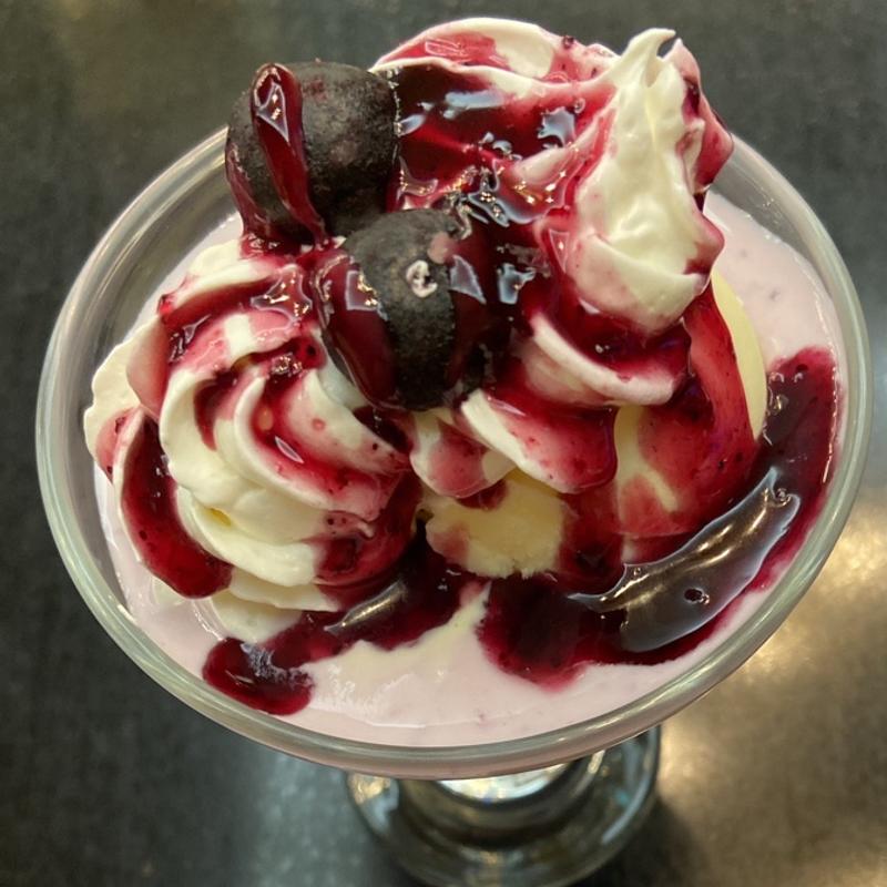 ブルーベリーパフェ(ふとみ銘泉 万葉の湯)