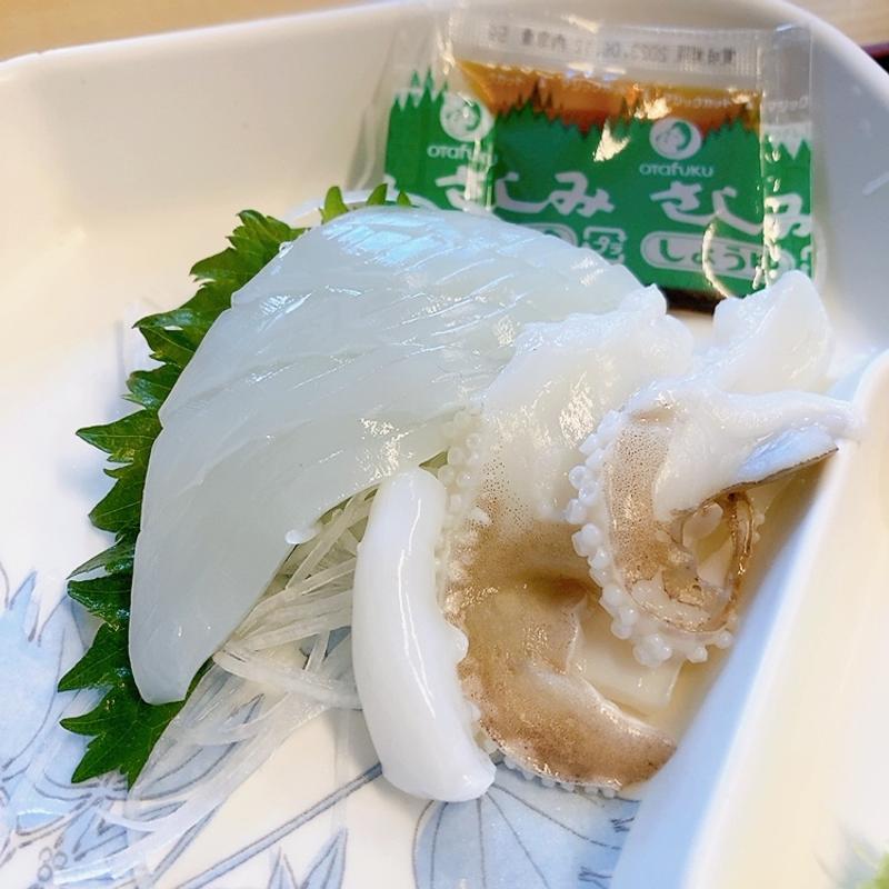 コウイカの刺身(魚食堂たわら)
