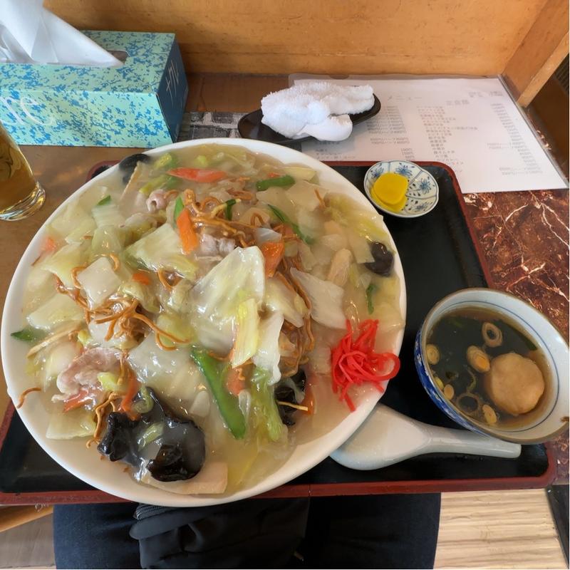 あんかけ揚げ焼きそば(味の店　こだま食堂 )