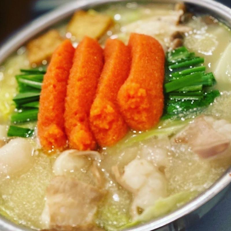明太子もつ鍋(もつ鍋･もつ博多焼き専門店 博多 弁天堂 総本店)