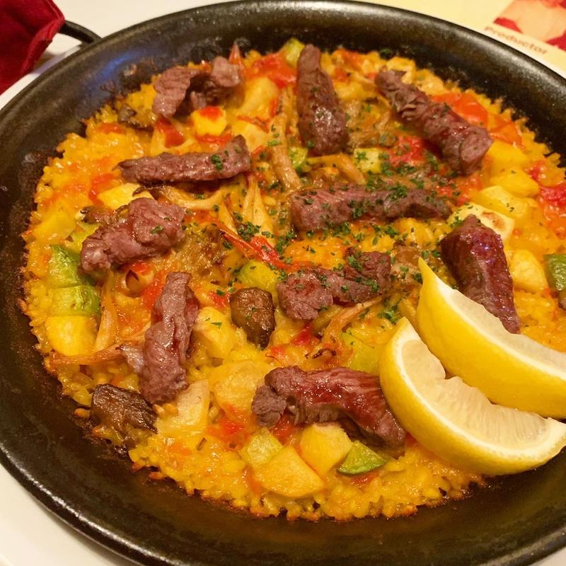 松坂牛のパエリャ(バル エスパニョール ラ ボデガ 名古屋店)