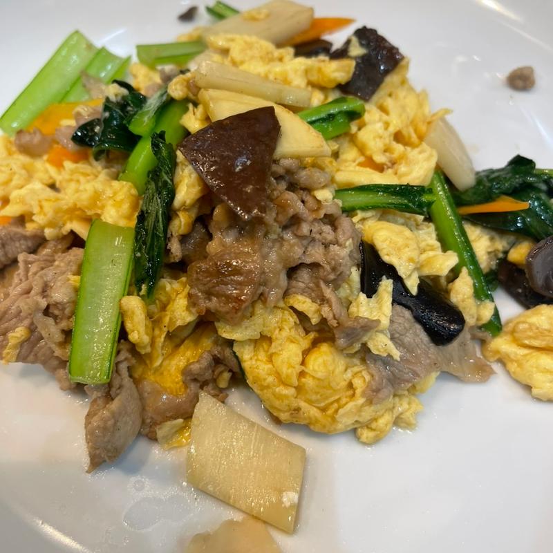 肉と玉子の炒りつけ(中華料理 いっ軒)