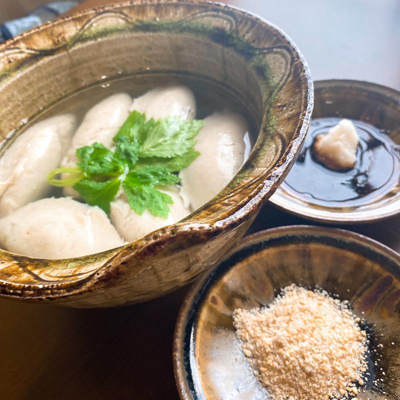 そばがき(きなり )