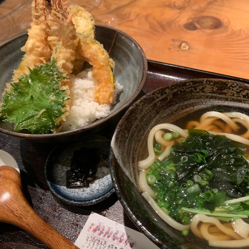 海老天丼セット(古蝶庵 )