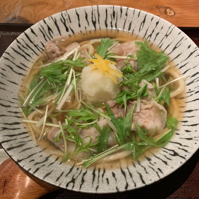 イベリコみぞれはりはりうどん(古蝶庵 )