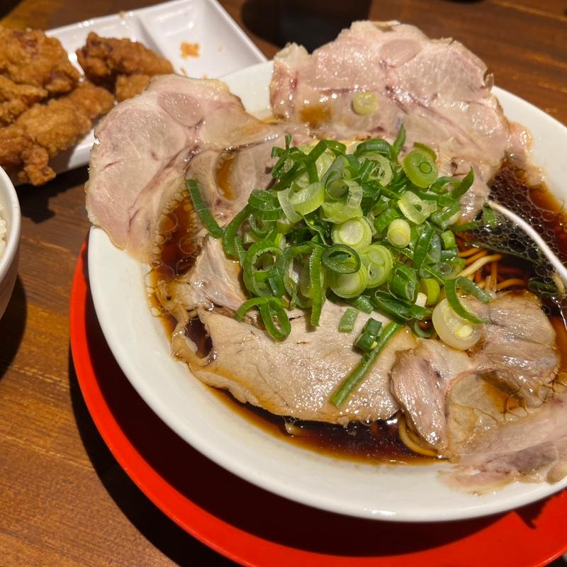 濃厚中華そば＋唐揚げセット(濃厚中華そば よし田)