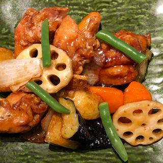 鶏と野菜の黒酢あん定食(大戸屋ごはん処 駒沢大学駅前店)