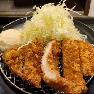 ロースカツ定食トッピングポテサラ(松のや 下赤塚店)
