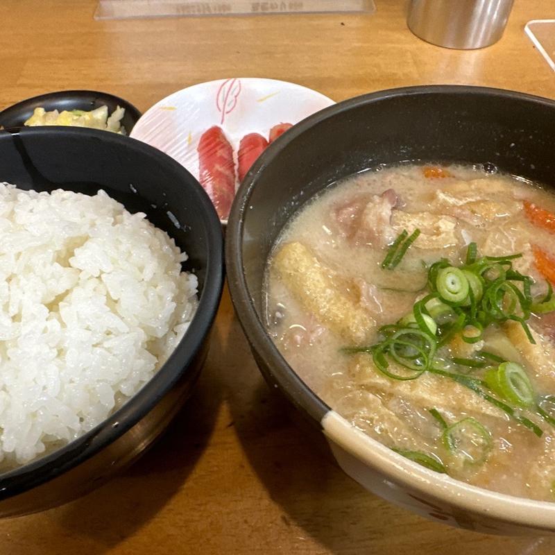 かす汁定食(十八番 本店 （ジュウハチバン）)