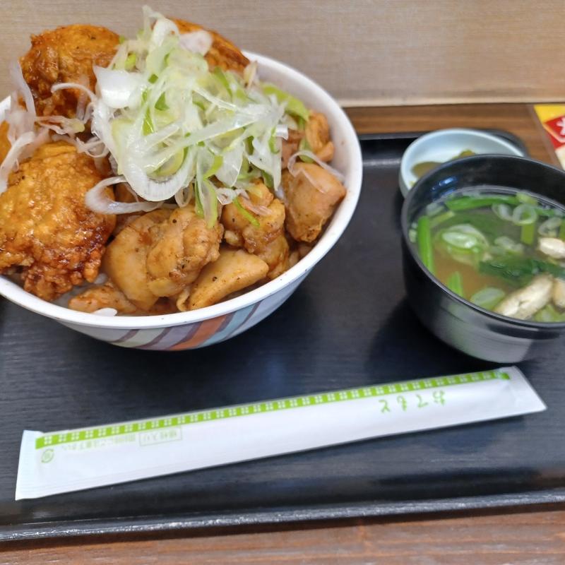 特盛W丼(からあげ丼日の家・海鮮漁師丼日ノ本家 柏木店)