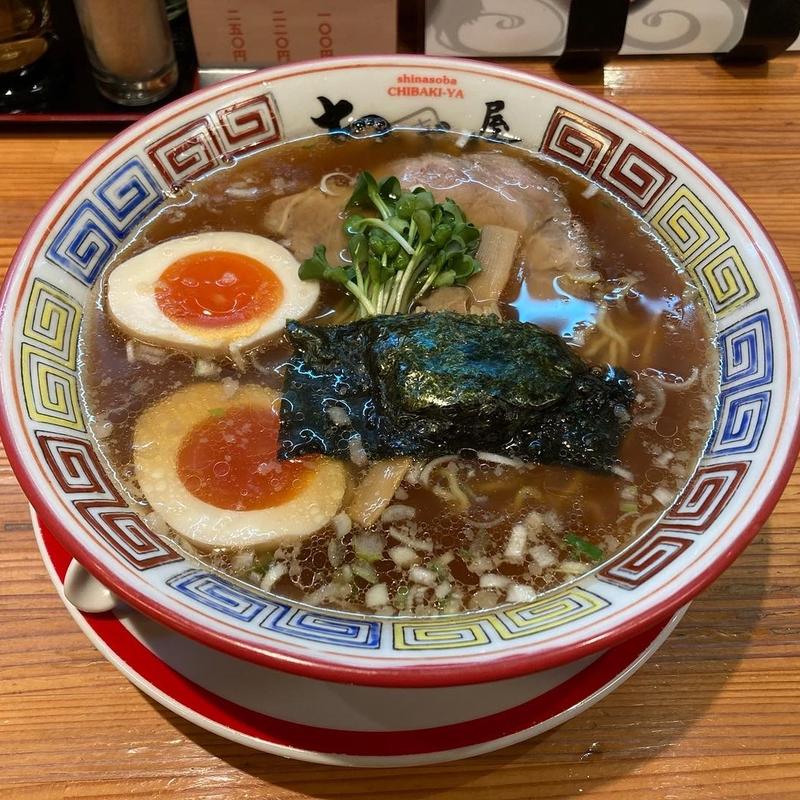 支那そば(煮玉子)(ちばき屋 仙台店)