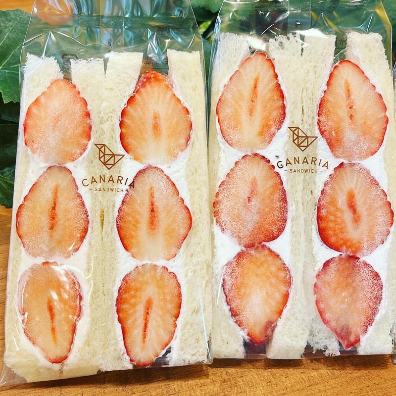 いちごサンド(カナリアサンドイッチ亀戸店)