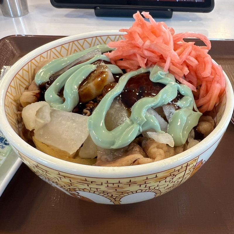 霞柱ふろふき牛丼(すき家 長岡宮内店 )