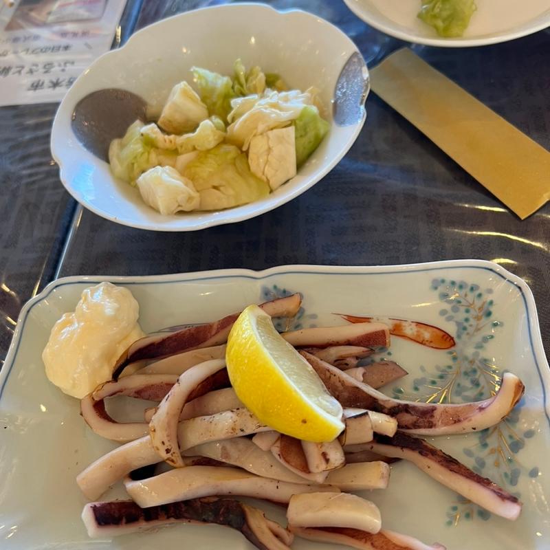 イカの一夜干し、ハルピンキャベツ(東武藤が丘カントリー倶楽部レストラン )