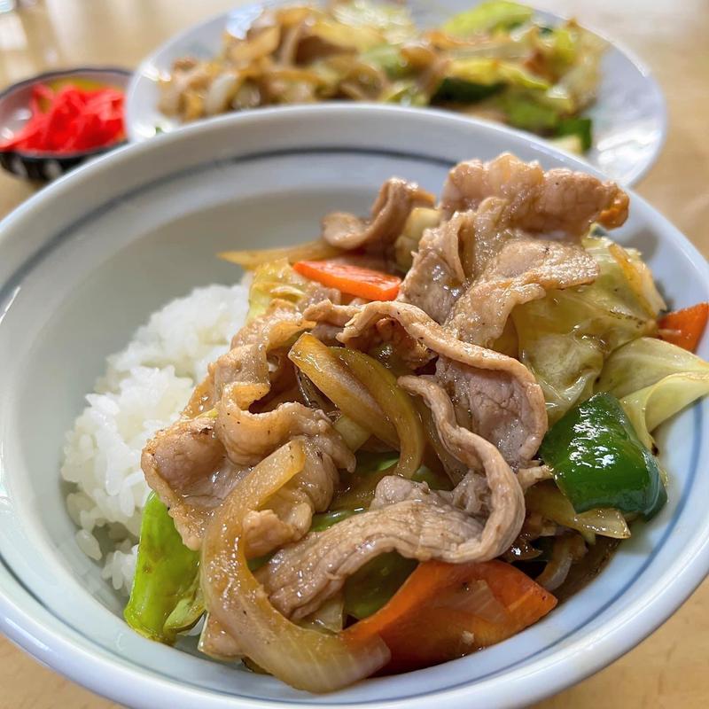 特製いため 小ライス(食堂 栄安)