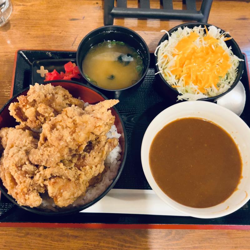 唐揚げカレー(ひなたかなた)