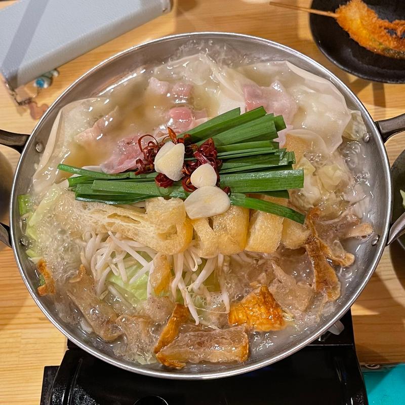 かすもつ鍋（1人前）　《出世鍋》(しゃかりき432” 新福島店 （しゃかりきしみず）)