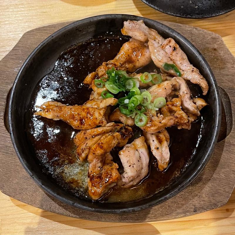 せせりのゆず胡椒鉄板焼き(しゃかりき432” 新福島店 （しゃかりきしみず）)