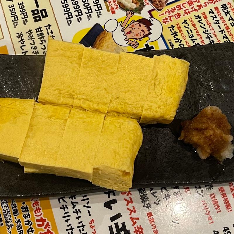 だし巻き卵(福島応援団 大分からあげと鉄板焼 勝男)