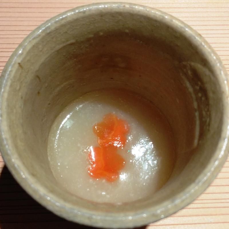 あやめ蕪すり流し(日本焼肉はせ川 別亭 銀座店)