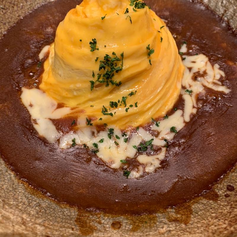 チーズたっぷり焼きカレーオムライス(3 Little Eggs ららぽーと湘南平塚店)