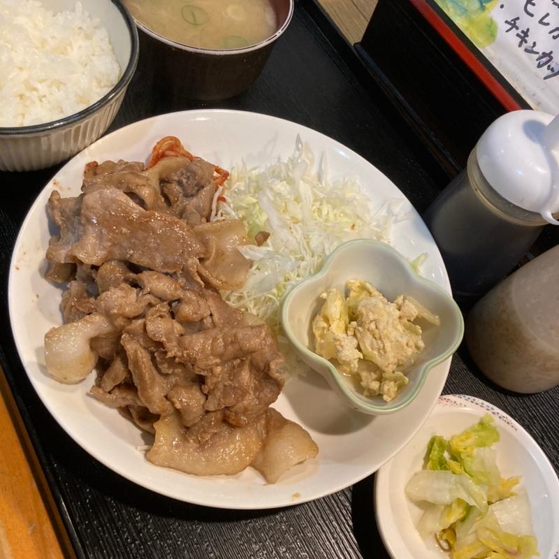 生姜焼き定食(ごはんの店 絆 )