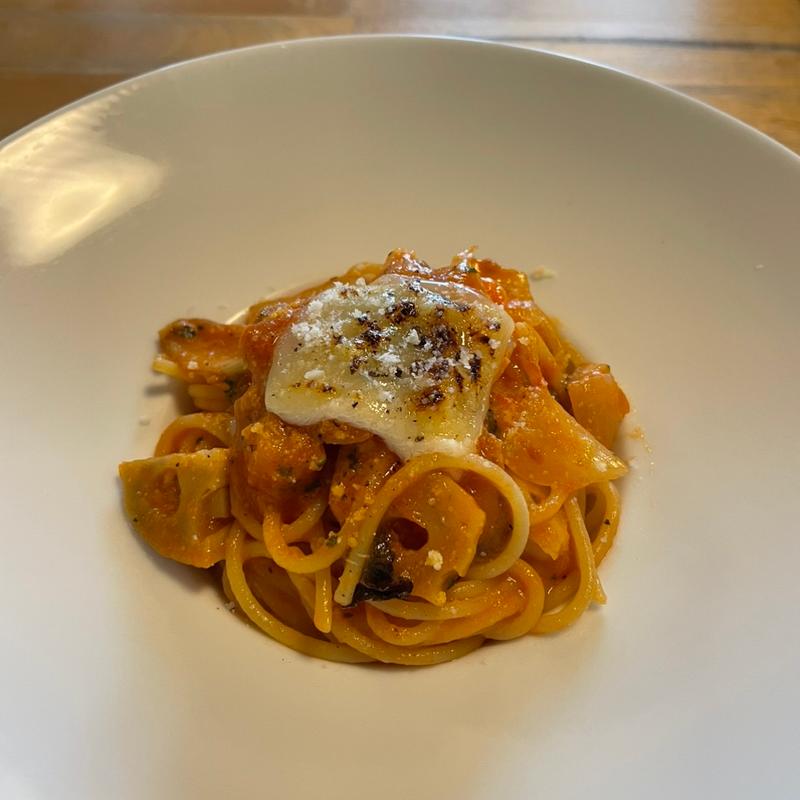 根菜のトマト込みスパゲティ(イタリアン このはいろ( ランチ ・ ディナー ) 八代)