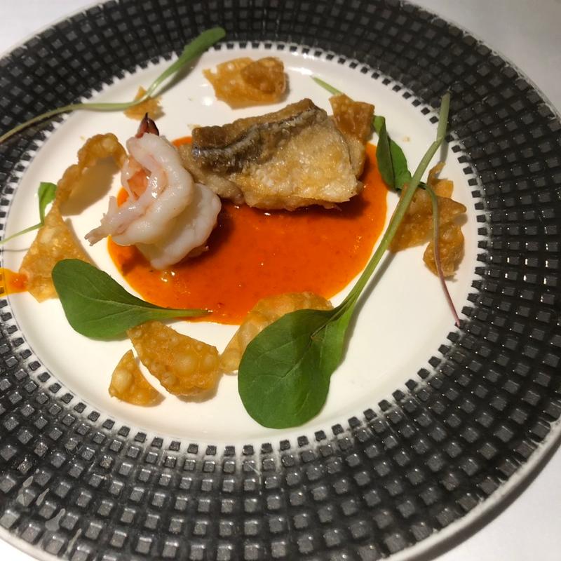 大海老と甘鯛のチリソース(ロイヤルウイング)