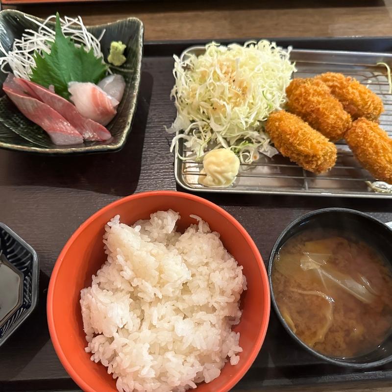 カキフライ定食(さかなやま 本場伏見店)