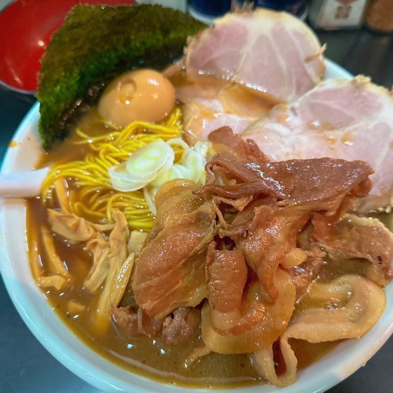 悪魔ラーメンズワイガニ6kg大盛り、つけ玉(一条流がんこ総本家分家荒木町)