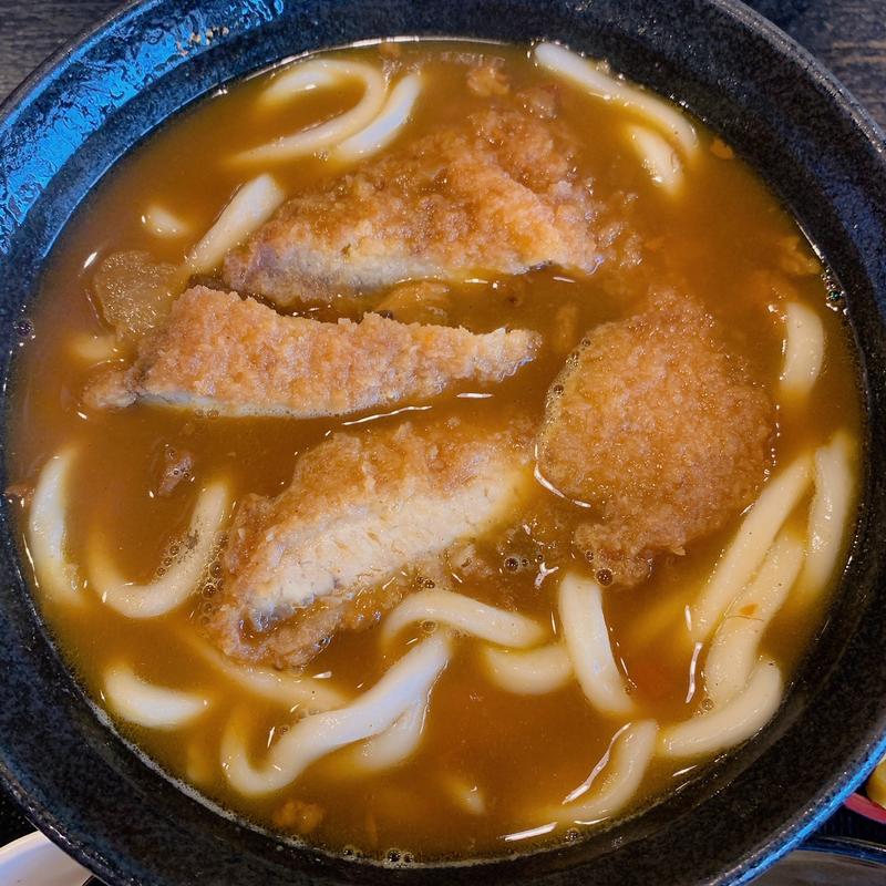 カツカレーうどん(こまどりうどん 田村店)