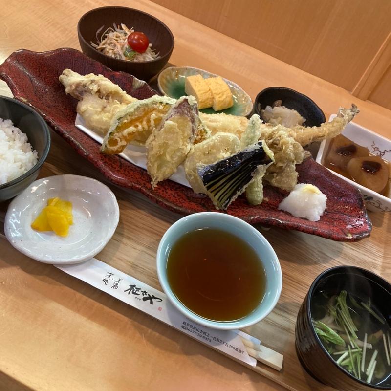 穴子一本揚げ定食(和食処・美酒柾さや)