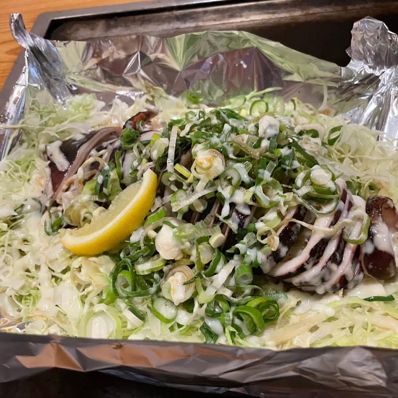 特製イカ姿焼(新萬丸亭)