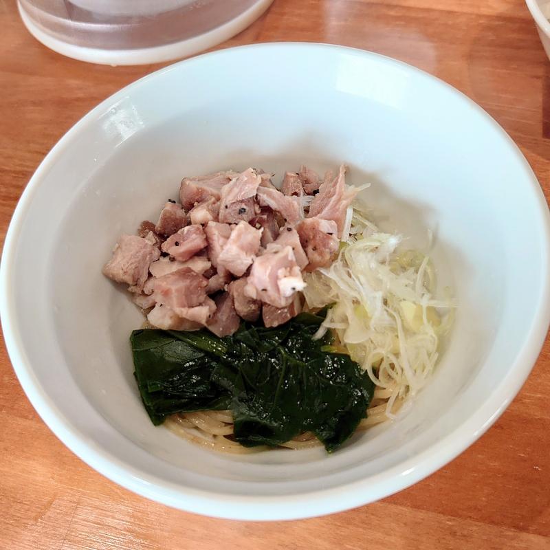 貝油の半和え玉(半玉)(中華そば 芳)