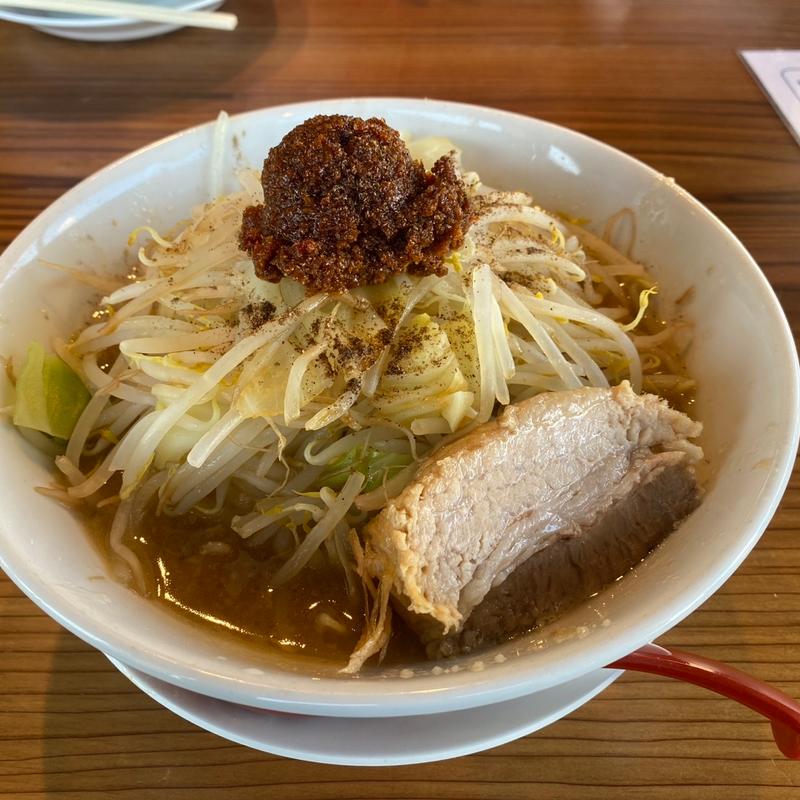 旨辛味噌ラーメン(濃厚太麺 ありが豚 奈良橿原の二郎ラーメン)