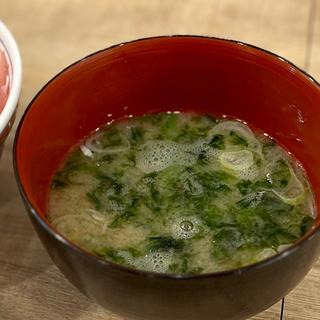 生海苔味噌汁(磯丸水産 札幌狸小路店)