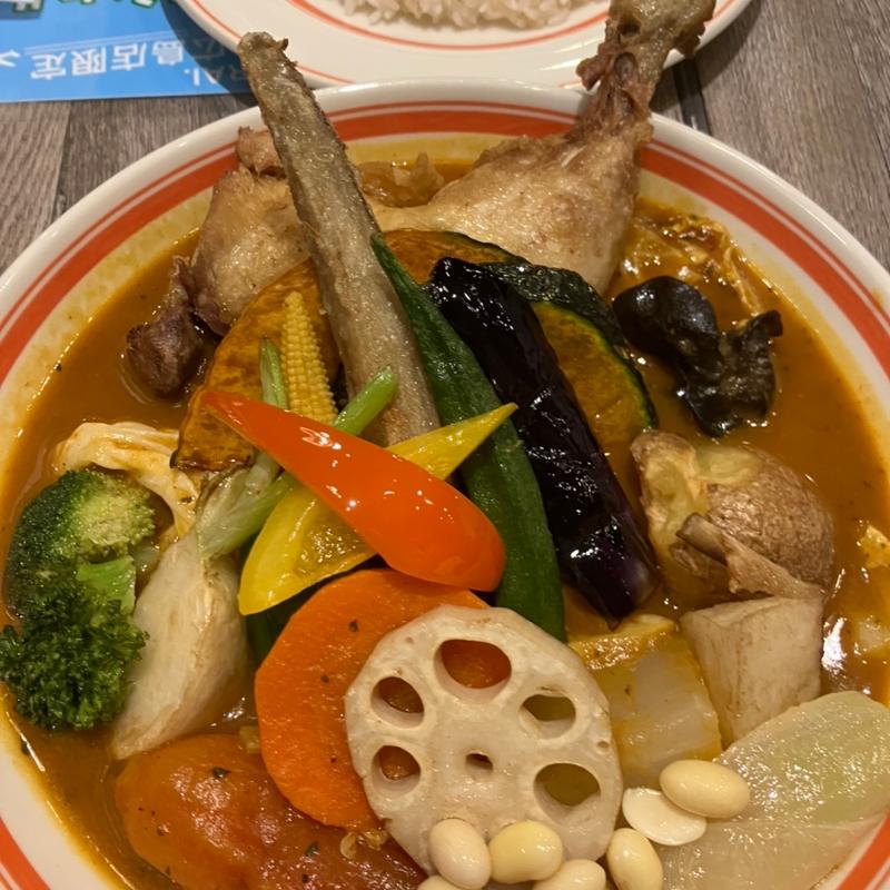 チキンと一日分の野菜20品目(Rojiura Curry SAMURAI 札幌駅アピア店)