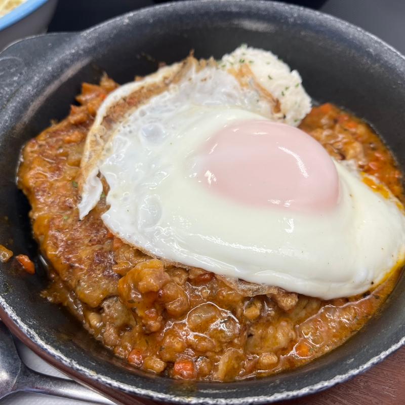 ボロネーゼソースエッグハンバーグ定食(松屋 渋谷清水橋店 )