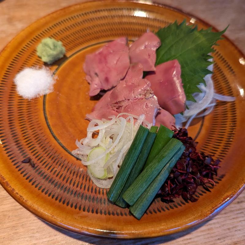 レバーの刺し身(鳥ぎん みなとみらい店)