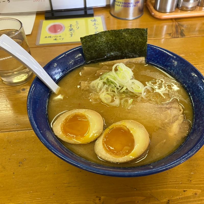 味玉味噌(らーめん本丸)