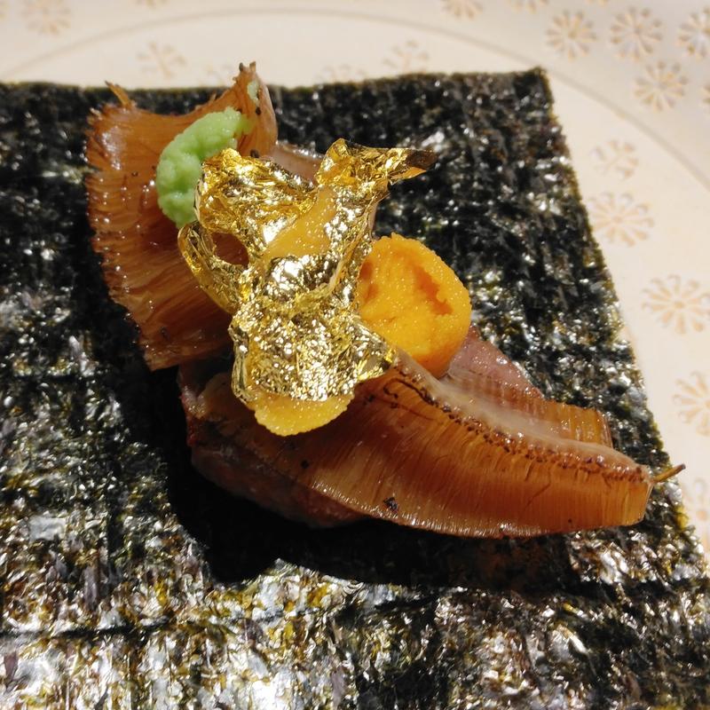 ふかひれと黒毛和牛の贅沢巻き(日本焼肉はせ川 別亭 銀座店)