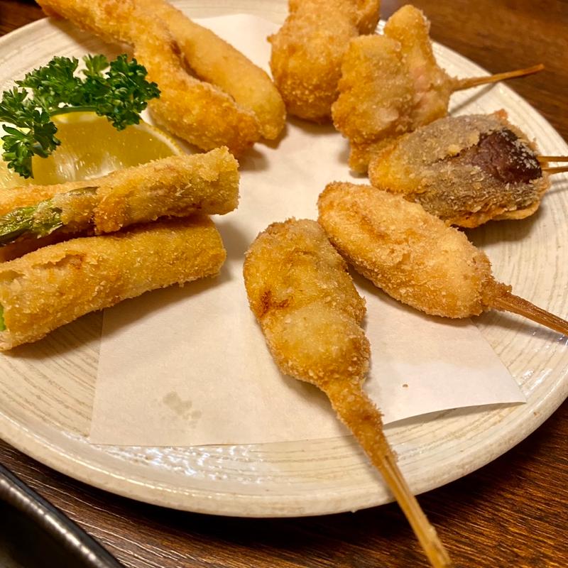 串揚げ盛り合わせ(とんかつ光助)