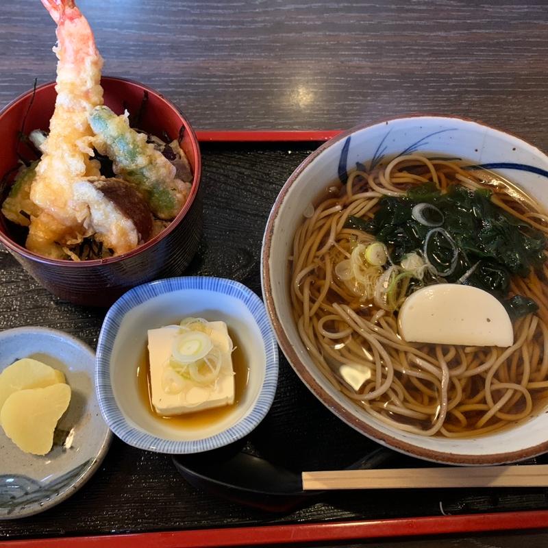 ミニ天丼セット(浜の屋)