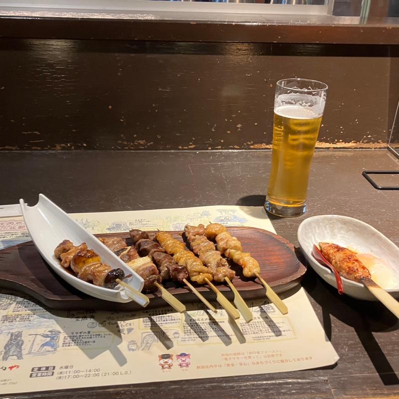 比内地鶏　七種盛り(秋田比内や 大館本店)