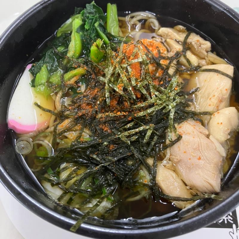 かしわそば(札幌市役所地下食堂)