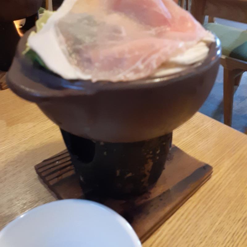 ミニ鍋🍲全メニューについてる(ごはん屋　朔)