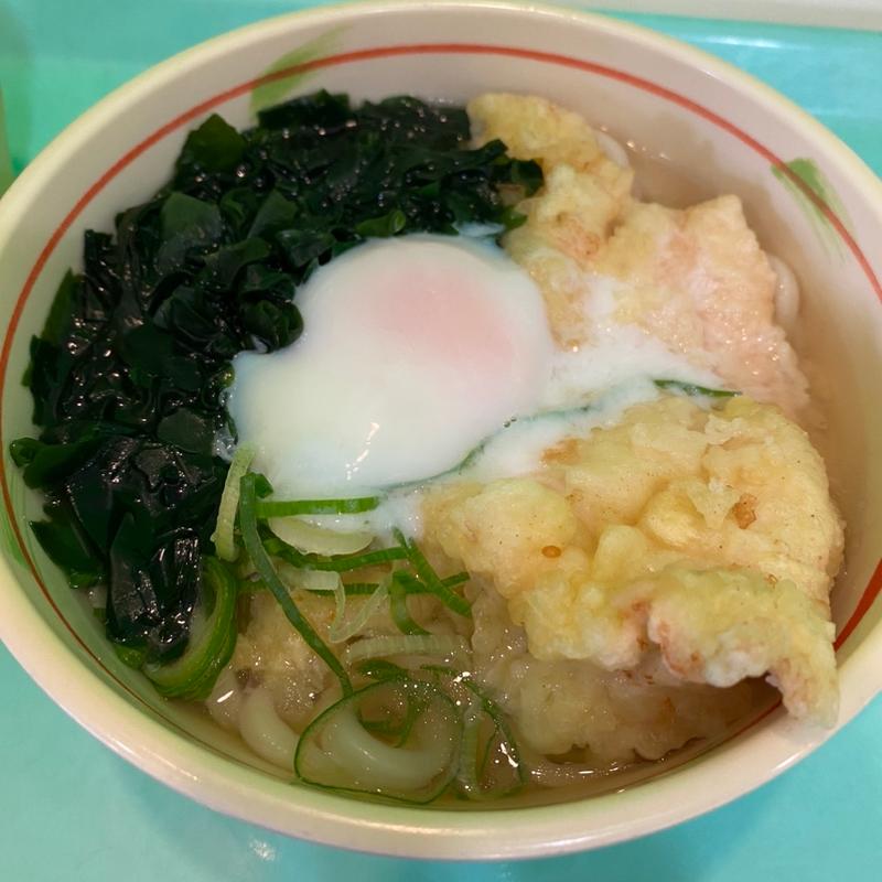 鶏天月見うどん(ビッグさんど)