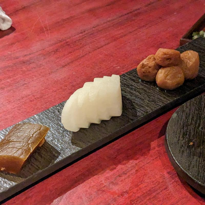 三種のお新香(にくがとう　人形町店)